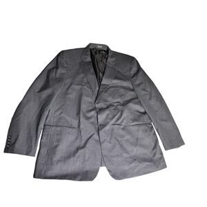 Jeffrey Banks Couture Sports Coat Blazer Gray 100% Wool Men’s 50L